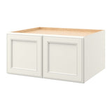 allen + roth McKeller 30-in W x 15.125-in H x 24-in D Linen Wall Fully Assembled Cabinet (Flat Panel Square Door Style)