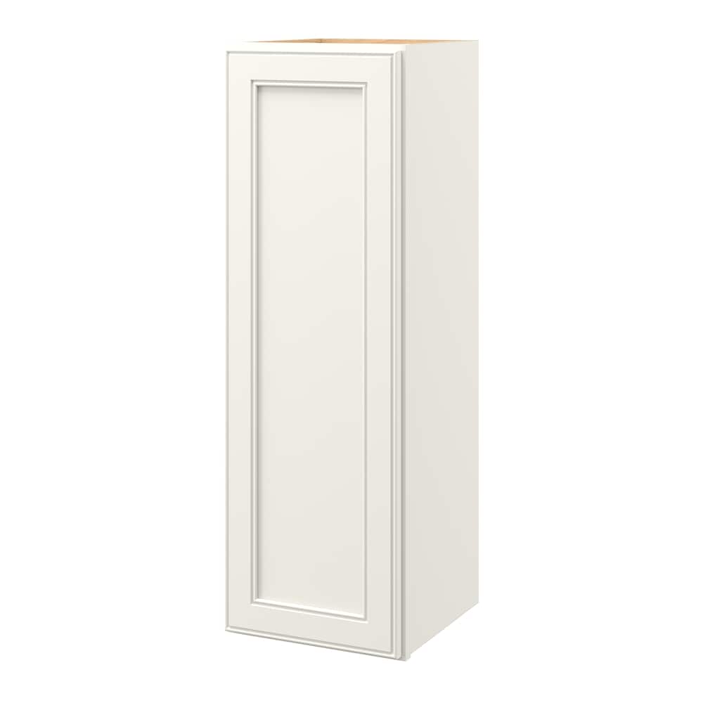 allen + roth McKeller 12-in W x 36.125-in H x 12-in D Linen Wall Fully Assembled Cabinet (Flat Panel Square Door Style)