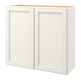 allen + roth McKeller 33-in W x 30.125-in H x 12-in D Linen Wall Fully Assembled Cabinet (Flat Panel Mitered Door Style)