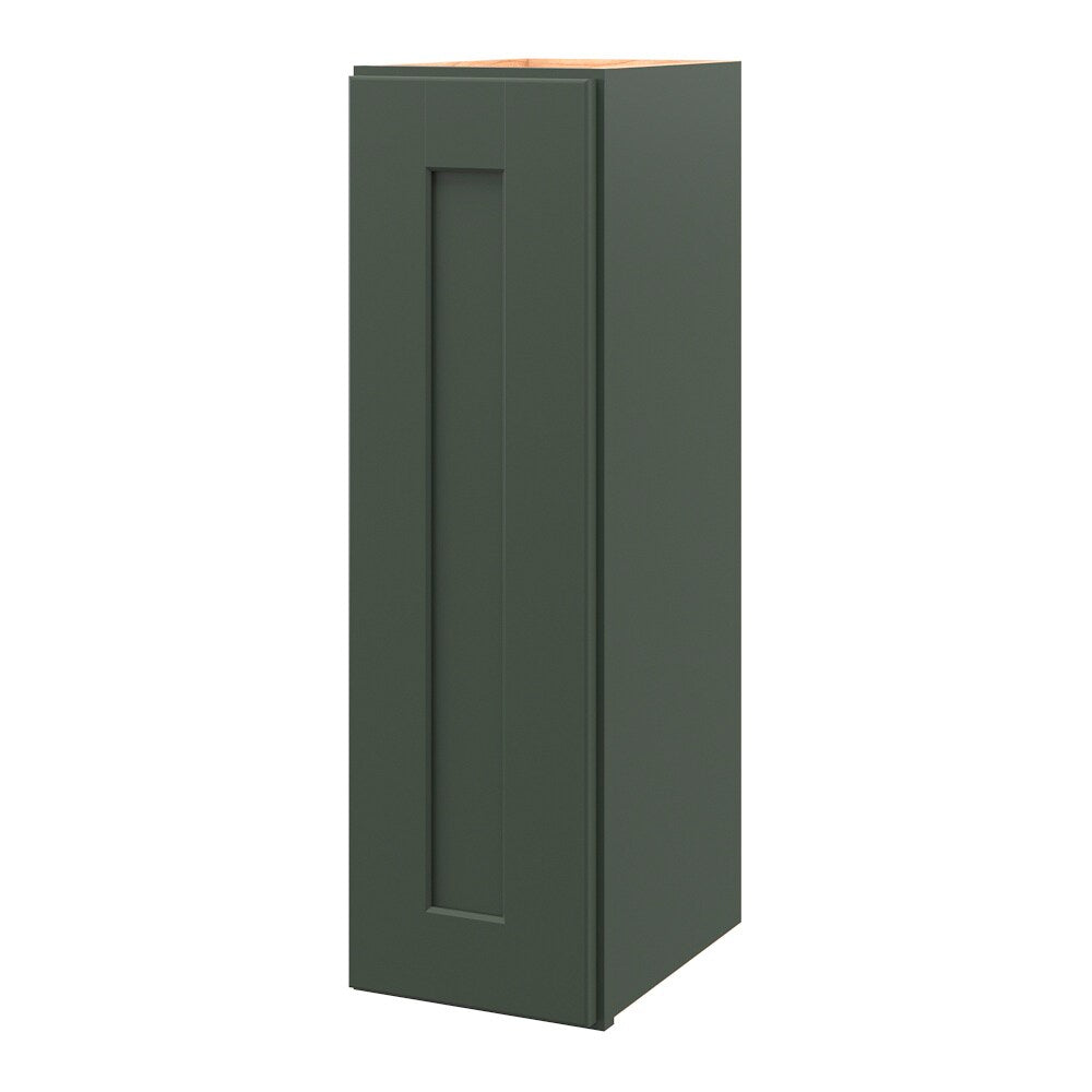 allen + roth Galway 9-in W x 30.125-in H x 12-in D Sage Wall Fully Assembled Cabinet (Flat Panel Shaker Door Style)