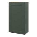 allen + roth Galway 21-in W x 36.125-in H x 12-in D Sage Wall Fully Assembled Cabinet (Flat Panel Shaker Door Style)