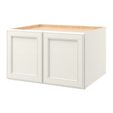 allen + roth McKeller 30-in W x 18.125-in H x 24-in D Linen Wall Fully Assembled Cabinet (Flat Panel Square Door Style)
