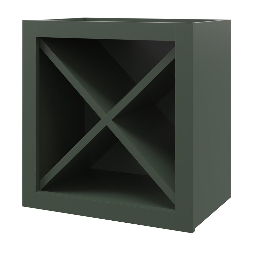 allen + roth Galway 18-in W x 18-in H x 12-in D Sage Open Cube Organizer Wall Fully Assembled Cabinet (Flat Panel Style)