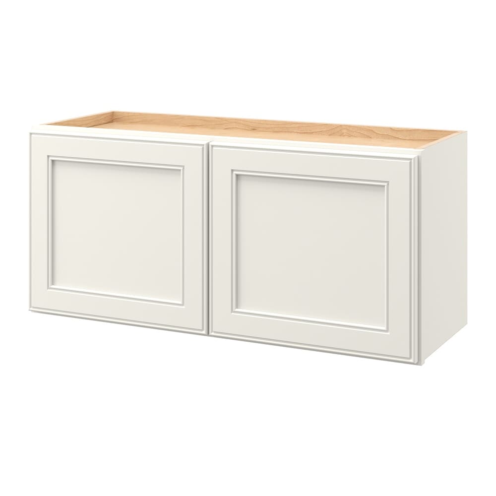 allen + roth McKeller 33-in W x 15.125-in H x 12-in D Linen Wall Fully Assembled Cabinet (Flat Panel Mitered Door Style)
