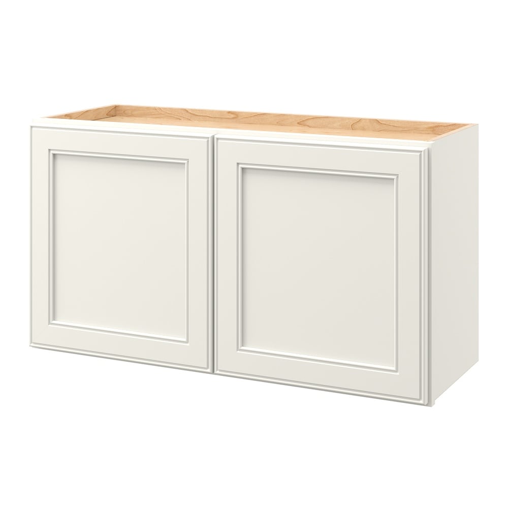 allen + roth McKeller 33-in W x 18.125-in H x 12-in D Linen Wall Fully Assembled Cabinet (Flat Panel Square Door Style)