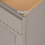 Diamond NOW Wintucket 27-in W x 35-in H x 23.75-in D Cloud Gray 1-Drawer Base Fully Assembled Cabinet (Recessed Panel Square Style)