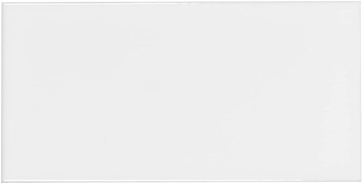 Satori Hudson Brilliant White 3-in x 6-in Glossy Ceramic Subway Wall Tile (0.12-sq. ft/ Piece)