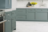 Satori Statuario 12-in x 12-in Polished Porcelain Hexagon Marble-Look Floor and Wall Tile, 0.96-sq ft per Piece