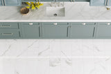 Satori Statuario 12-in x 24-in Polished Porcelain Marble-Look Floor and Wall Tile (1.93-sq ft per Piece)