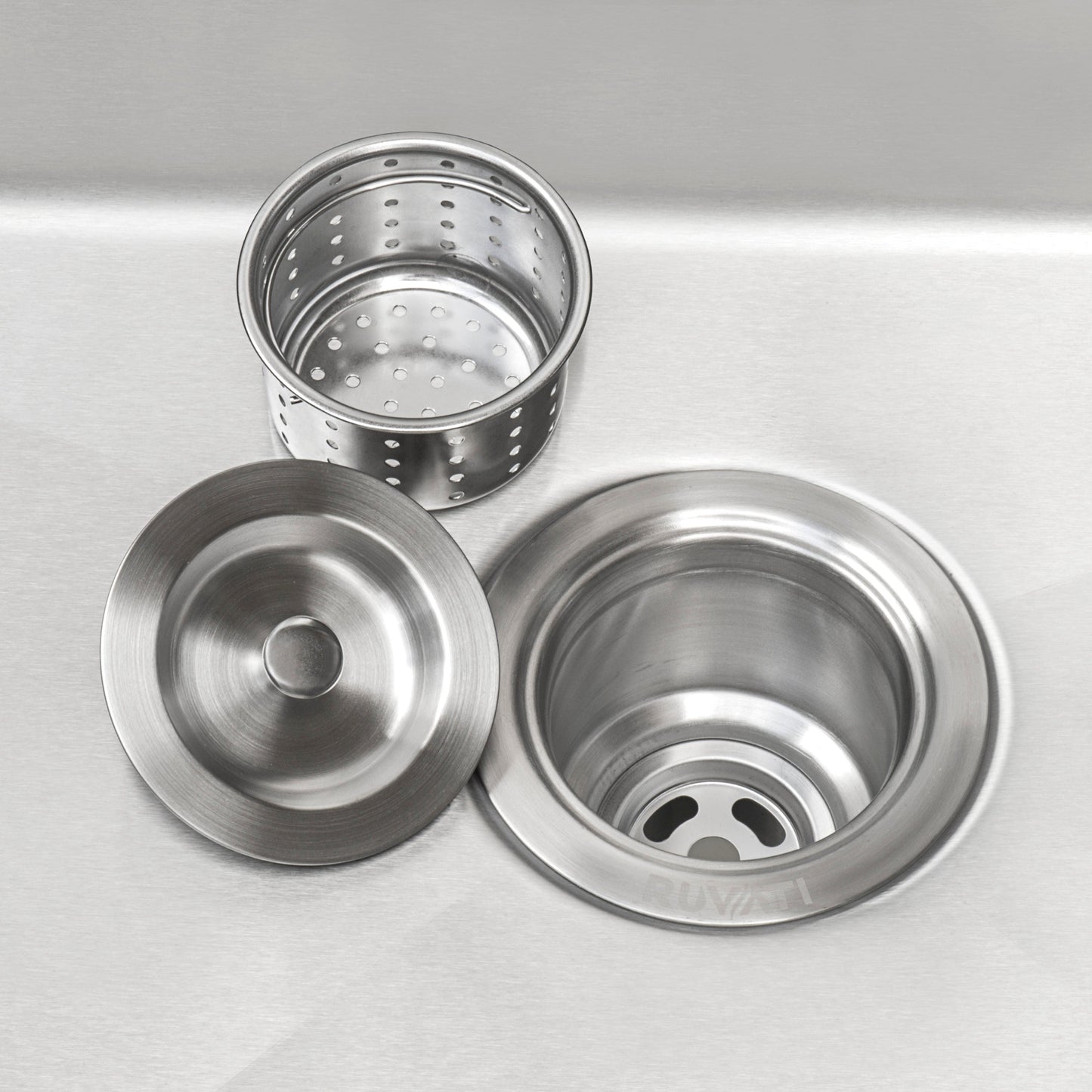 Ruvati Stainless Steel Undermount Laundry Sink with Drain - 21" x 18"