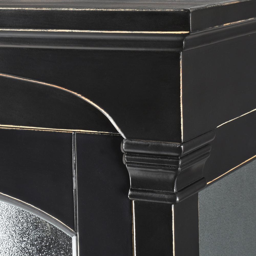 Andover 18 in. W x 16 in. D x 65 in. H Bathroom Linen Storage Tower Cabinet in Antique Black