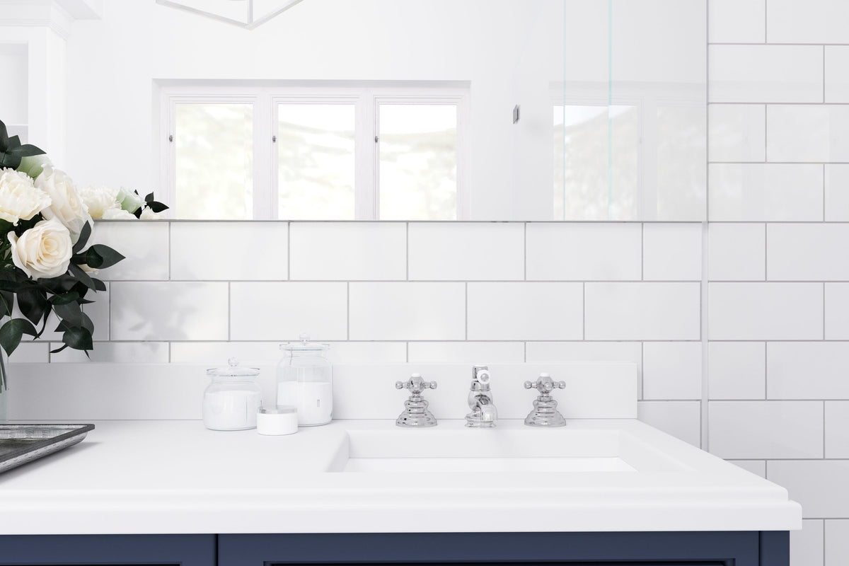 Satori Hudson Brilliant White 3-in x 6-in Glossy Ceramic Subway Wall Tile (0.12-sq. ft/ Piece)