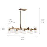 Kichler Aivian 8-Light Industrial Chandelier