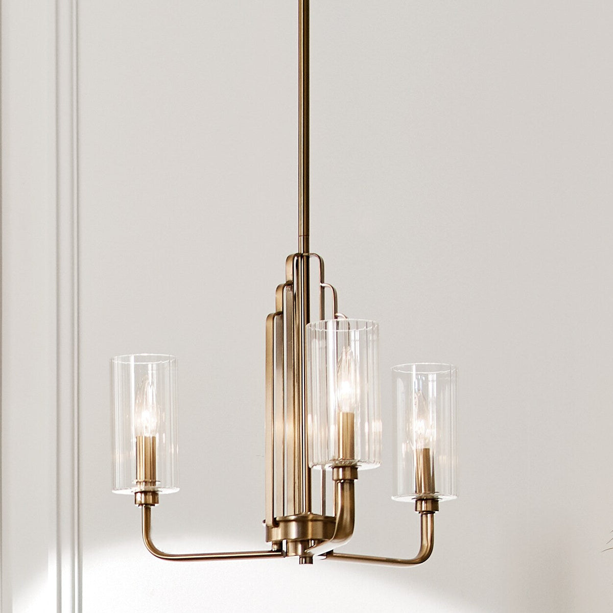 Kichler Kimrose 3-Light Brushed Vintage Chandelier