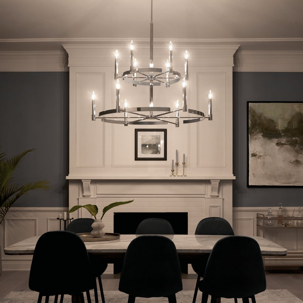 Kichler Tolani 12-Light Polished Nickel Modern/Contemporary Chandelier