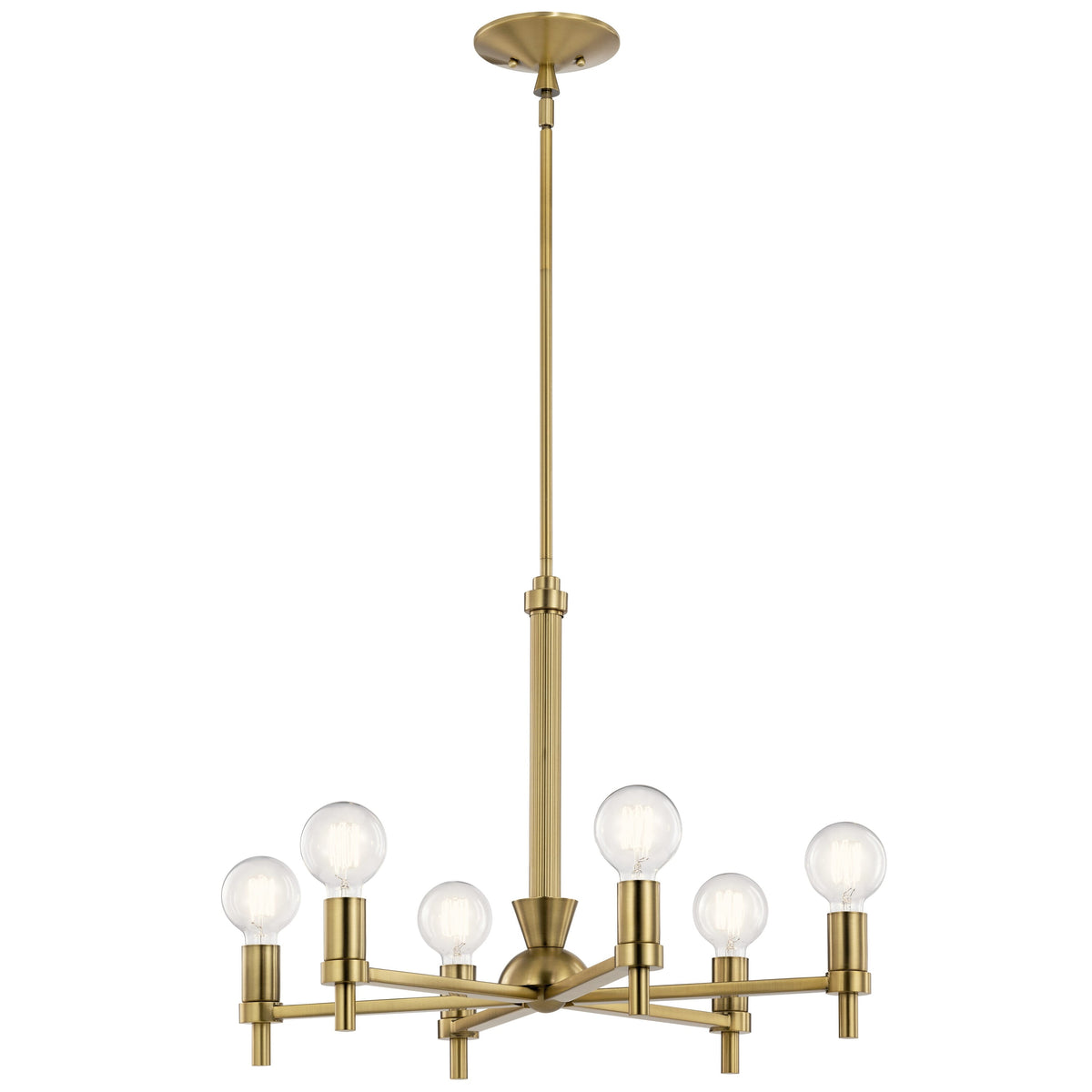 Kichler Torvee 6-Light Brushed Vintage Chandelier