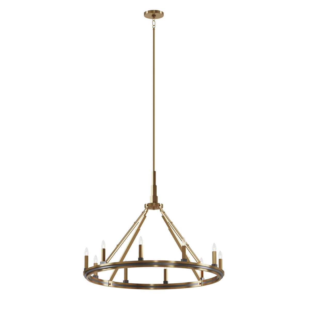 Kichler Emmala 10-Light Brushed Vintage Chandelier
