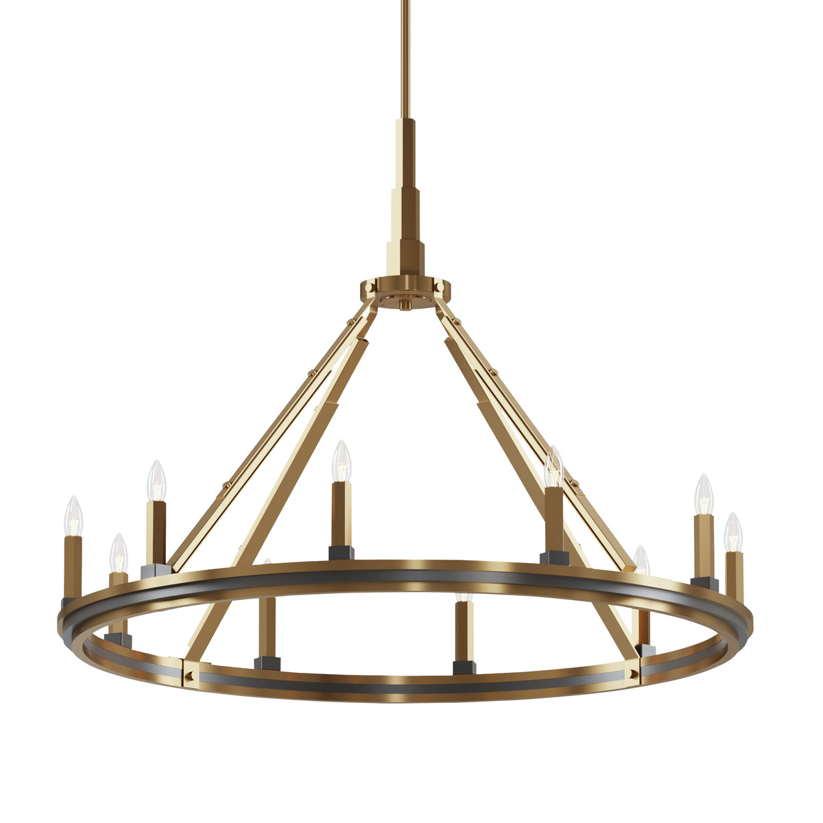 Kichler Emmala 10-Light Brushed Vintage Chandelier