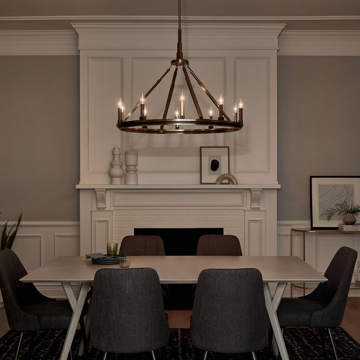 Kichler Emmala 10-Light Brushed Vintage Chandelier