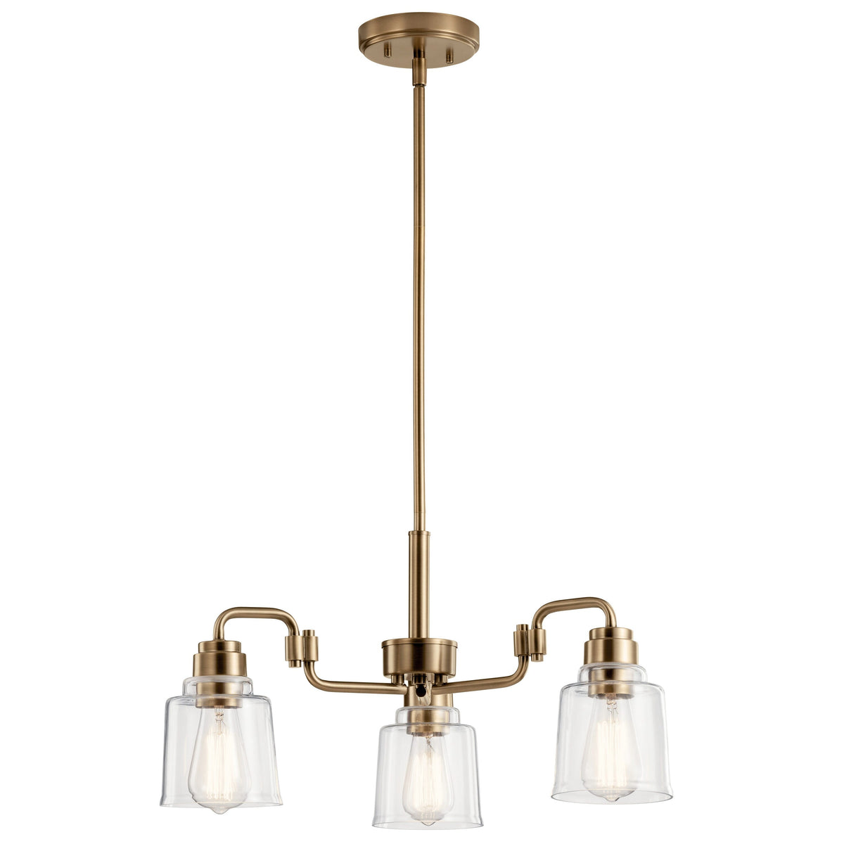 Kichler Aivian 3-Light Industrial Chandelier