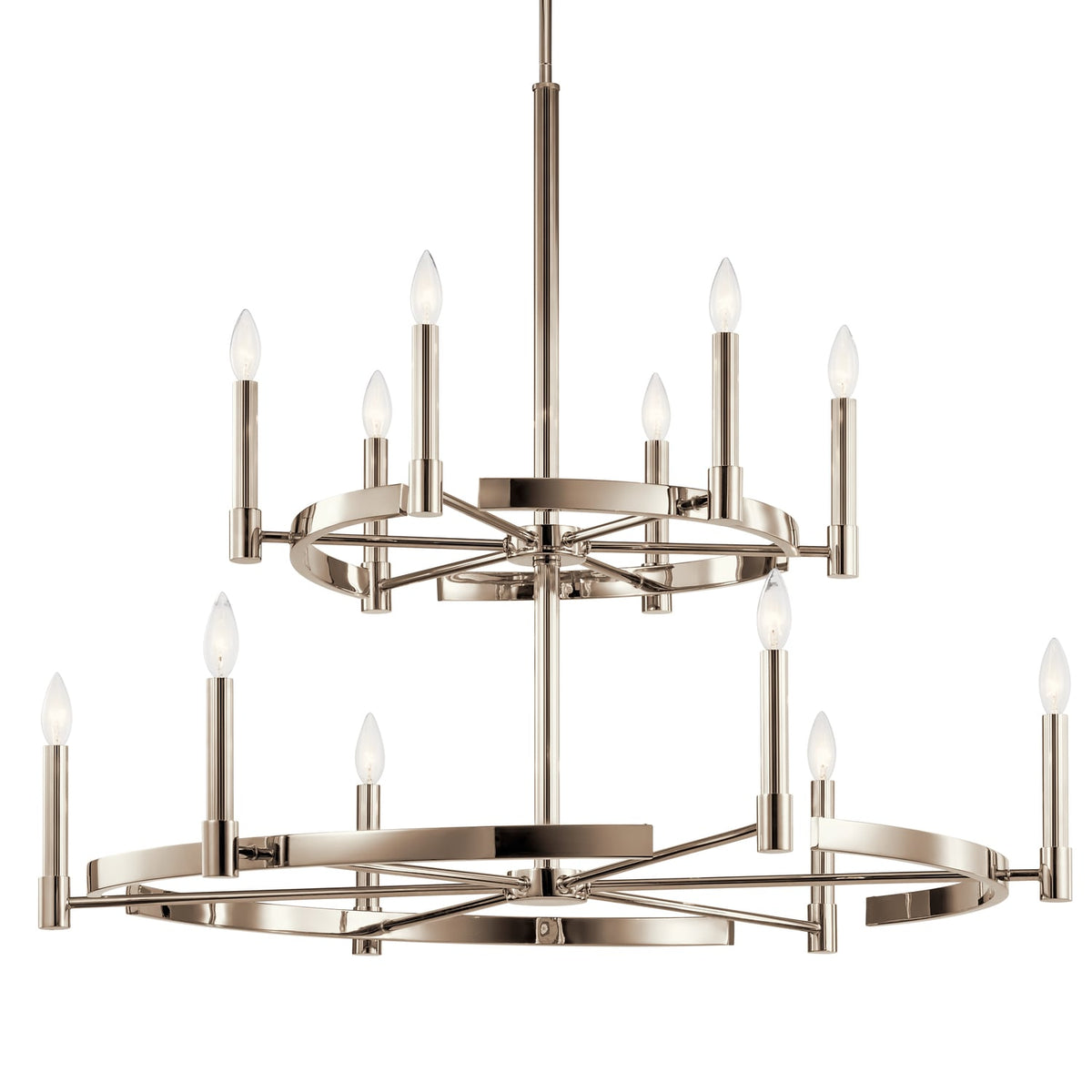 Kichler Tolani 12-Light Polished Nickel Modern/Contemporary Chandelier
