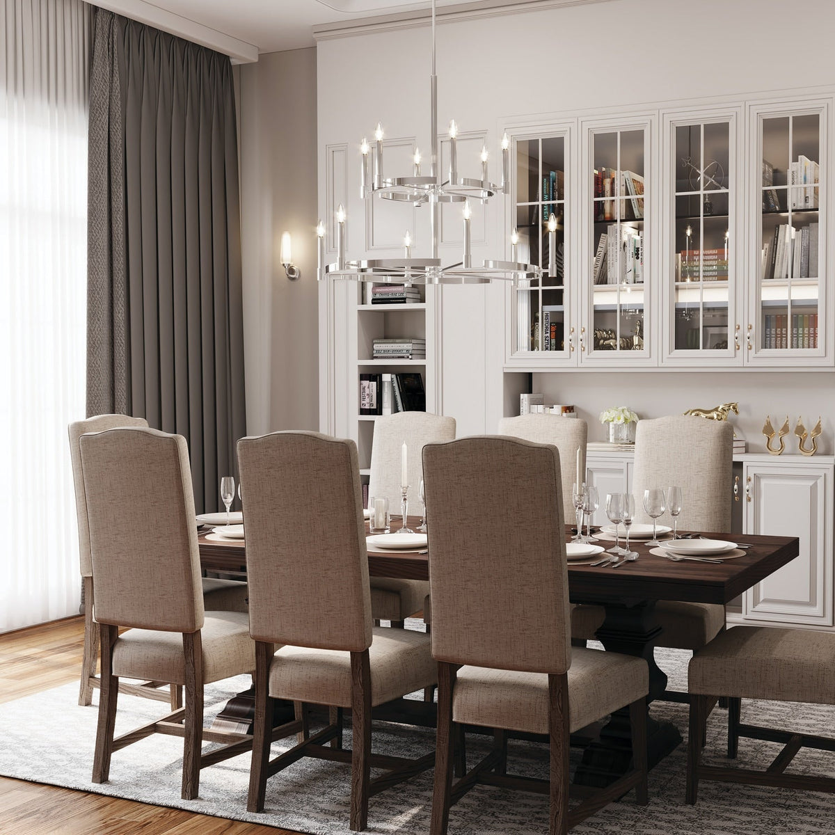 Kichler Tolani 12-Light Polished Nickel Modern/Contemporary Chandelier