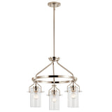 Kichler Everett 3-Light Polished Nickel Industrial Chandelier