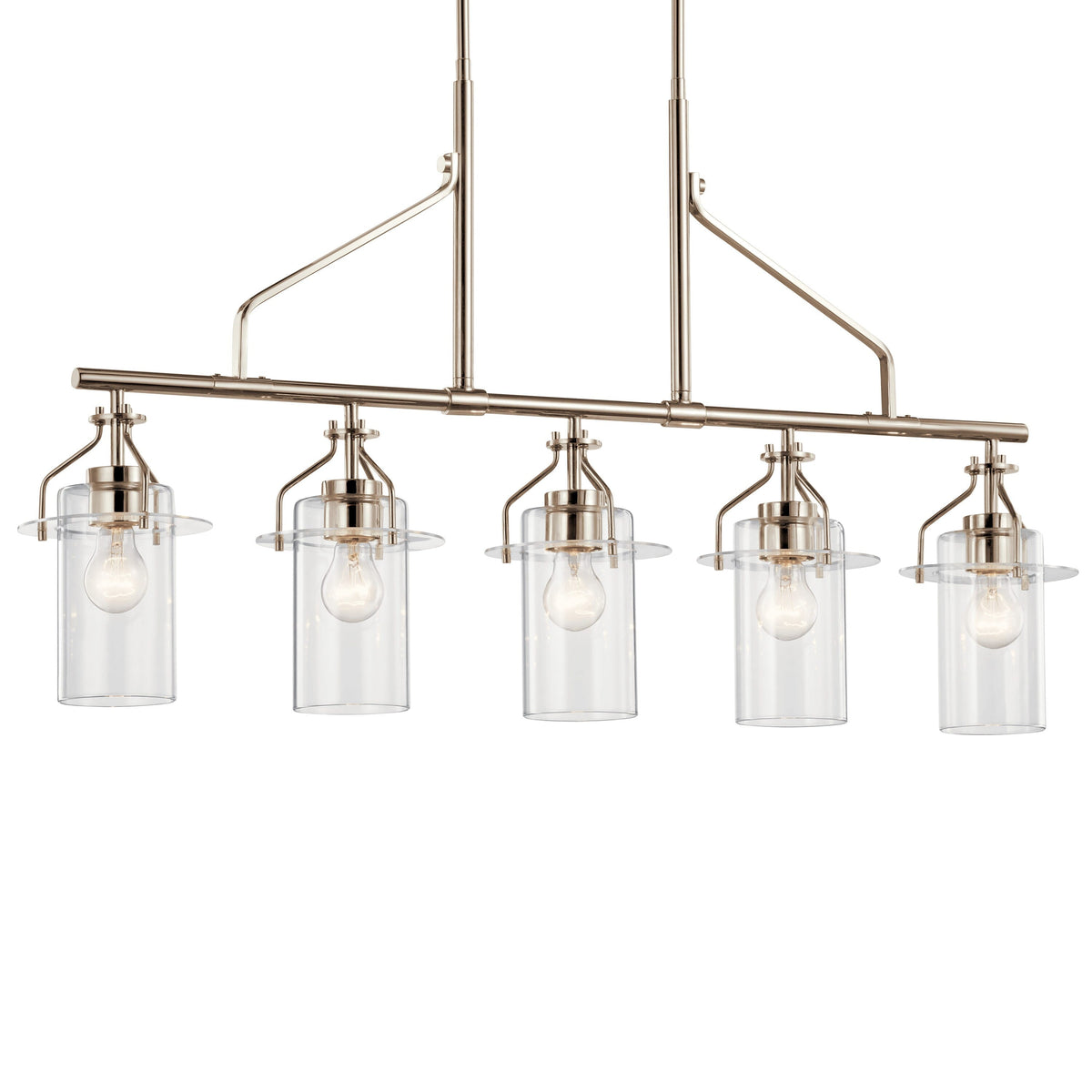 Kichler Everett 5-Light Polished Nickel Industrial Chandelier