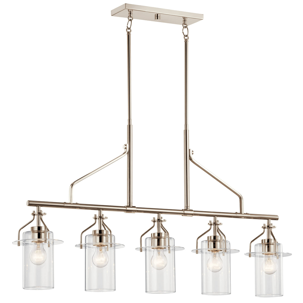 Kichler Everett 5-Light Polished Nickel Industrial Chandelier