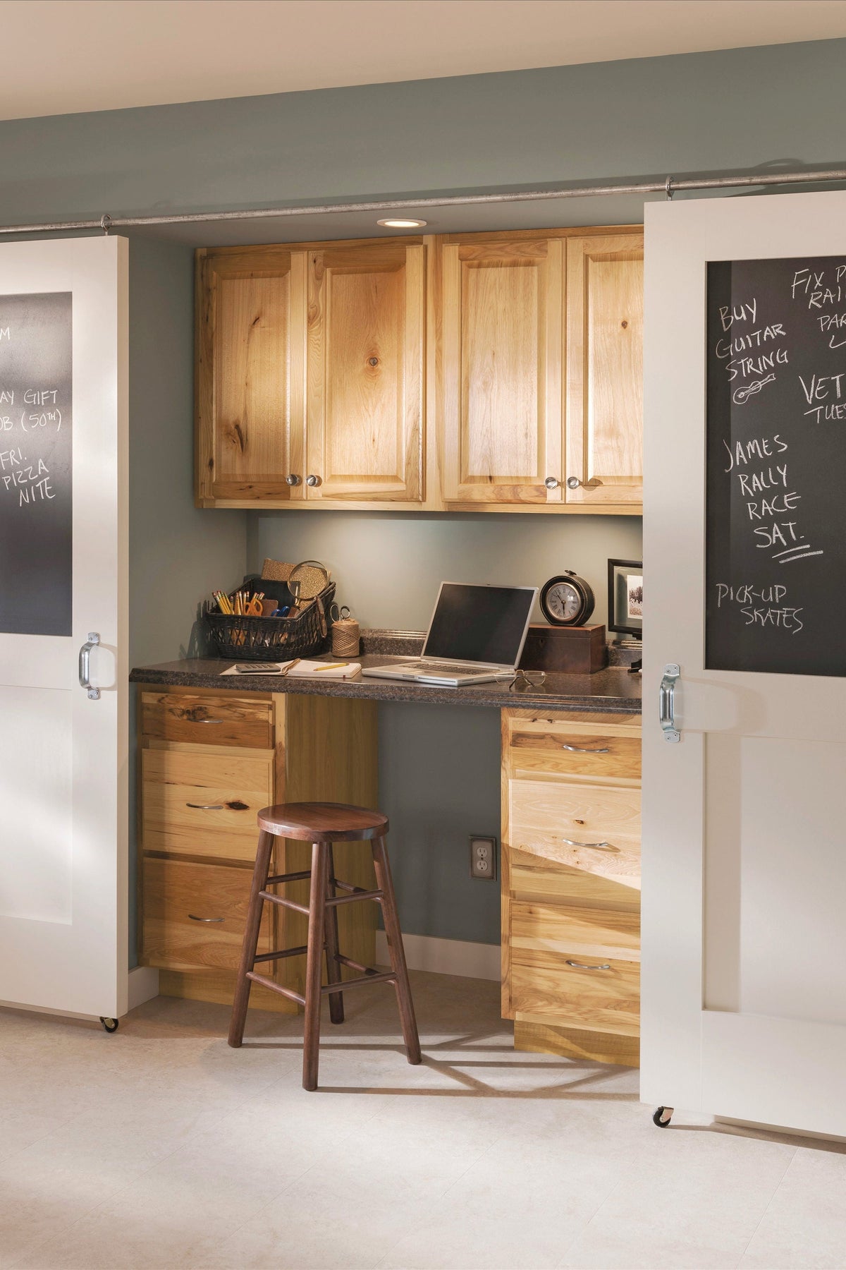 Diamond NOW Denver 30-in W x 35-in H x 23.75-in D Natural Door and Drawer Base Stock Cabinet
