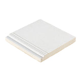 Armstrong Ceilings Fluted White Mineral Fiber Drop Ceiling Tile Sample