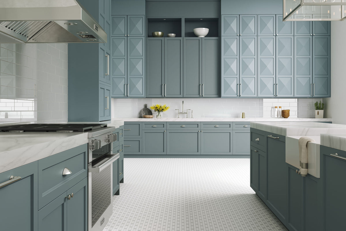 Satori Hudson Brilliant White and Gray 10-in x 12-in Matte Porcelain Hexagon Mosaic Floor and Wall Tile (0.82-sq. ft/ Piece)