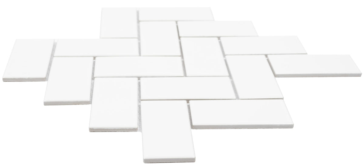 Satori Hudson 11-in x 11-in Glossy Porcelain Subway Mosaic Wall Tile (0.79-sq. ft/ Piece)