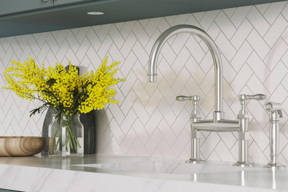 Satori Hudson 11-in x 11-in Glossy Porcelain Subway Mosaic Wall Tile (0.79-sq. ft/ Piece)