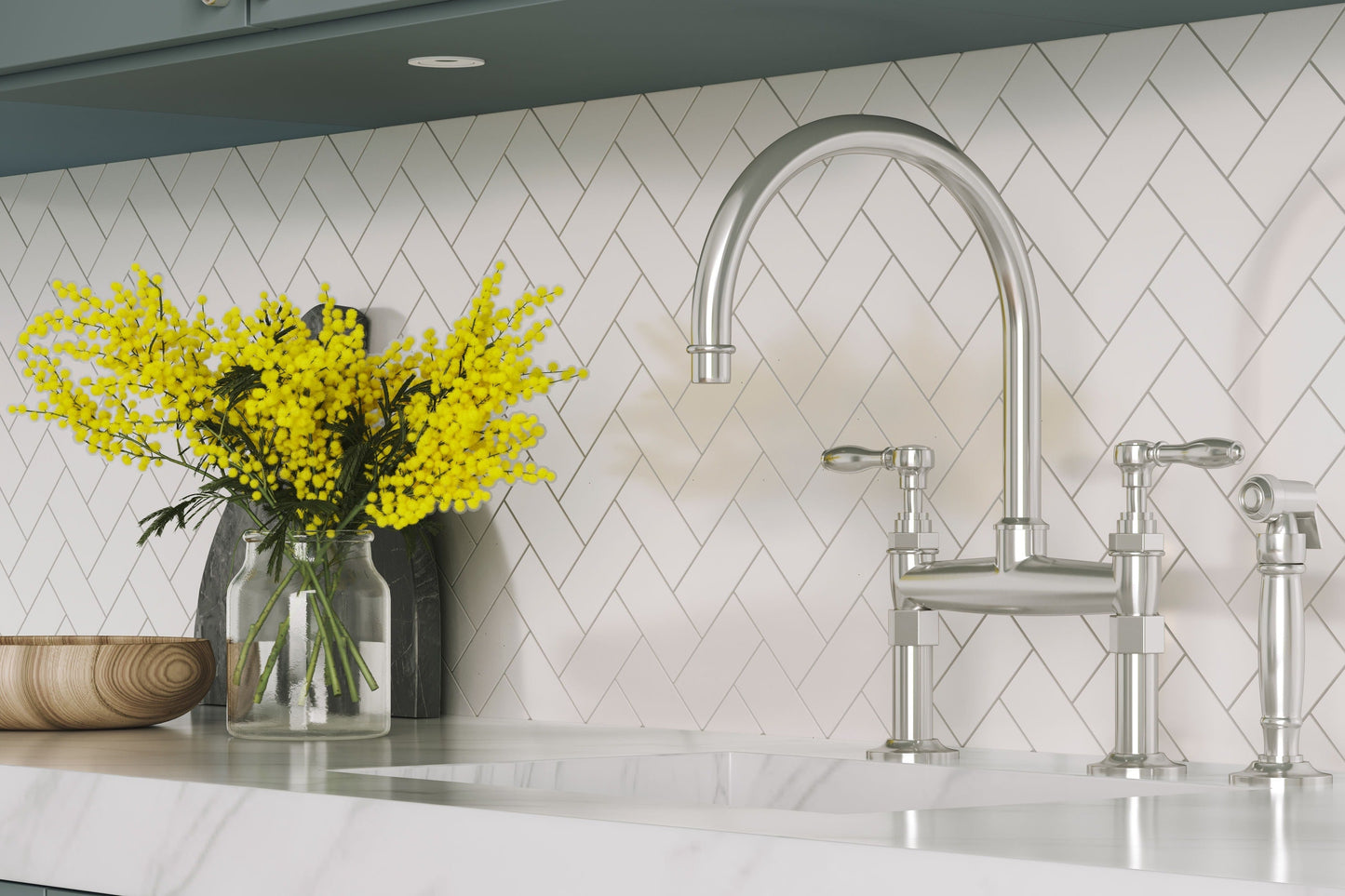 Satori Hudson 11-in x 11-in Glossy Porcelain Subway Mosaic Wall Tile (0.79-sq. ft/ Piece)