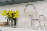 Satori Hudson 11-in x 11-in Glossy Porcelain Subway Mosaic Wall Tile (0.79-sq. ft/ Piece)