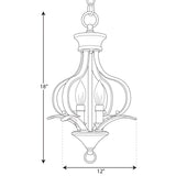 Progress Lighting Trinity 2-Light Antique Bronze Transitional Chandelier