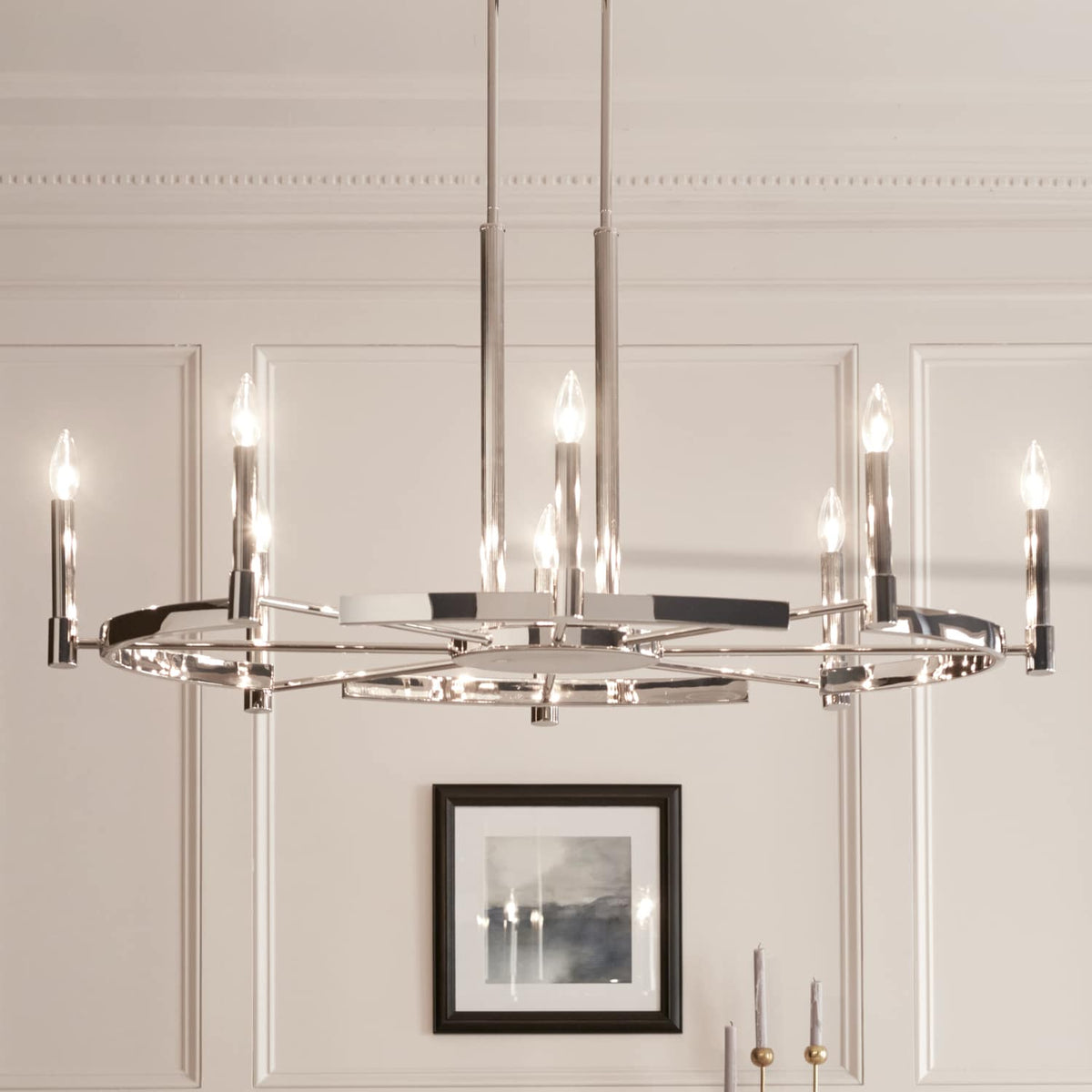 Kichler Tolani 8-Light Polished Nickel Modern/Contemporary Chandelier