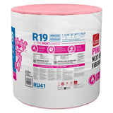 Owens Corning Eco Touch R-19 Unfaced Fiberglass Insulation Roll, 23 in W x 39 ft L, 75.07 sq ft Coverage