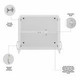 Bush Business Furniture Univeral Storage 28.3464-in W x 24.1732-in H Wood Composite White Wall-mount Utility Storage Cabinet