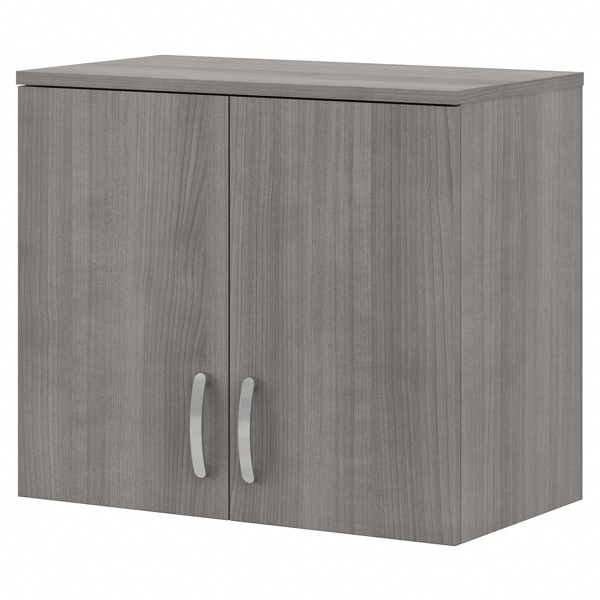 Bush Business Furniture Universal Storage 28.3464-in W x 24.1732-in H Wood Composite Platinum Gray Wall-mount Utility Storage Cabinet