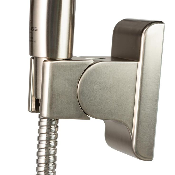 6-spray 7 in. Dual Shower Head and Handheld Shower Head with Low Flow in Brushed-Nickel