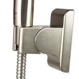 6-spray 7 in. Dual Shower Head and Handheld Shower Head with Low Flow in Brushed-Nickel