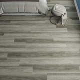 Lucida USA Maxcore Silver Leaf Gray 28-mil x 7-3/32-in W x 48-in L Waterproof Interlocking Luxury Vinyl Plank Flooring (24.5-sq ft/ Carton)