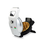 Easy Pour Single Waffle Black Belgian Waffle Maker