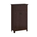 RiverRidge Hayward 23.63-in x 40.13-in x 11.81-in Dark Veneer Woodgrain Freestanding Linen Cabinet
