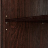 RiverRidge Hayward 23.63-in x 40.13-in x 11.81-in Dark Veneer Woodgrain Freestanding Linen Cabinet