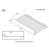 Urban White Trundle Full Bed - Super Arbor