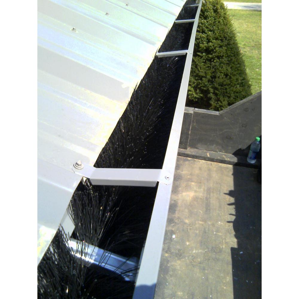 industrial 8 in. - 36 ft. Pack Max-Flow Filter Brush Gutter Guard - Super Arbor