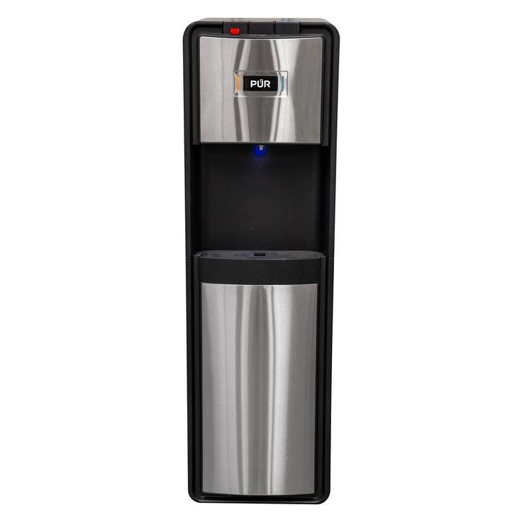 Bottleless Point-of-Use Hot/Room/Cold Water Dispenser in Black and Stainless with Dual-Stage Water Filtration System